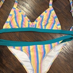 RYE FIZZ SWIMSUIT - PASTEL STRIPE